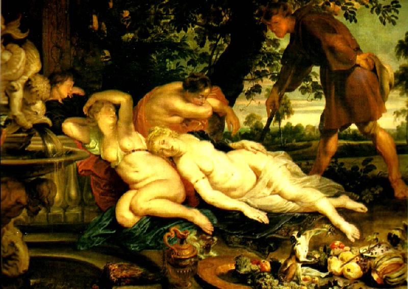 Peter Paul Rubens cimone och efigenia Germany oil painting art